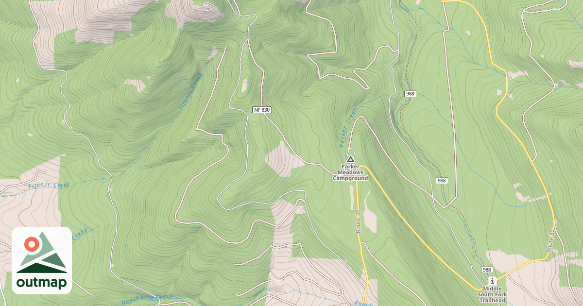Map of RUSTLER PEAK LOOKOUT