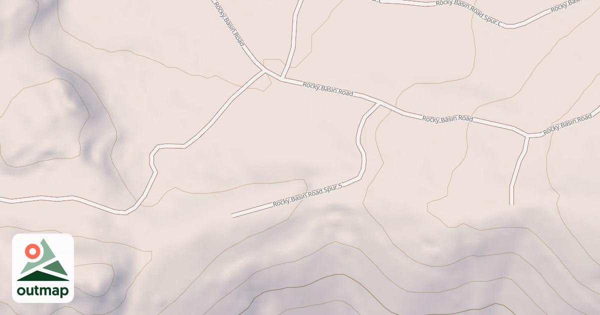 Map of ROCKY BASIN 5 SPUR