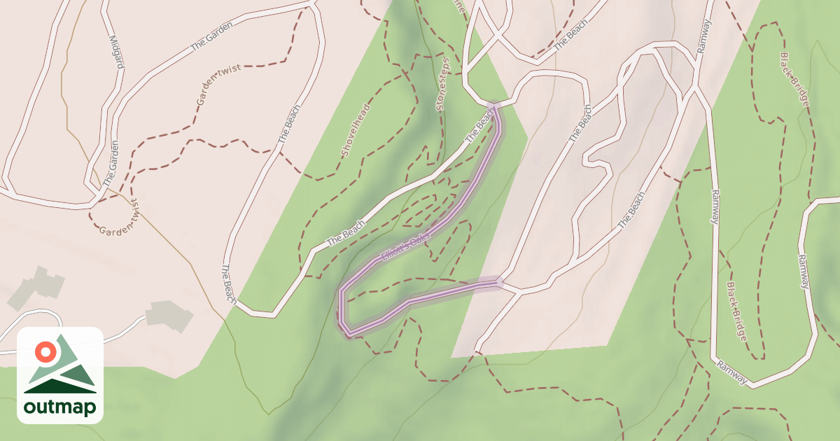 Map of Elliott's Oaks