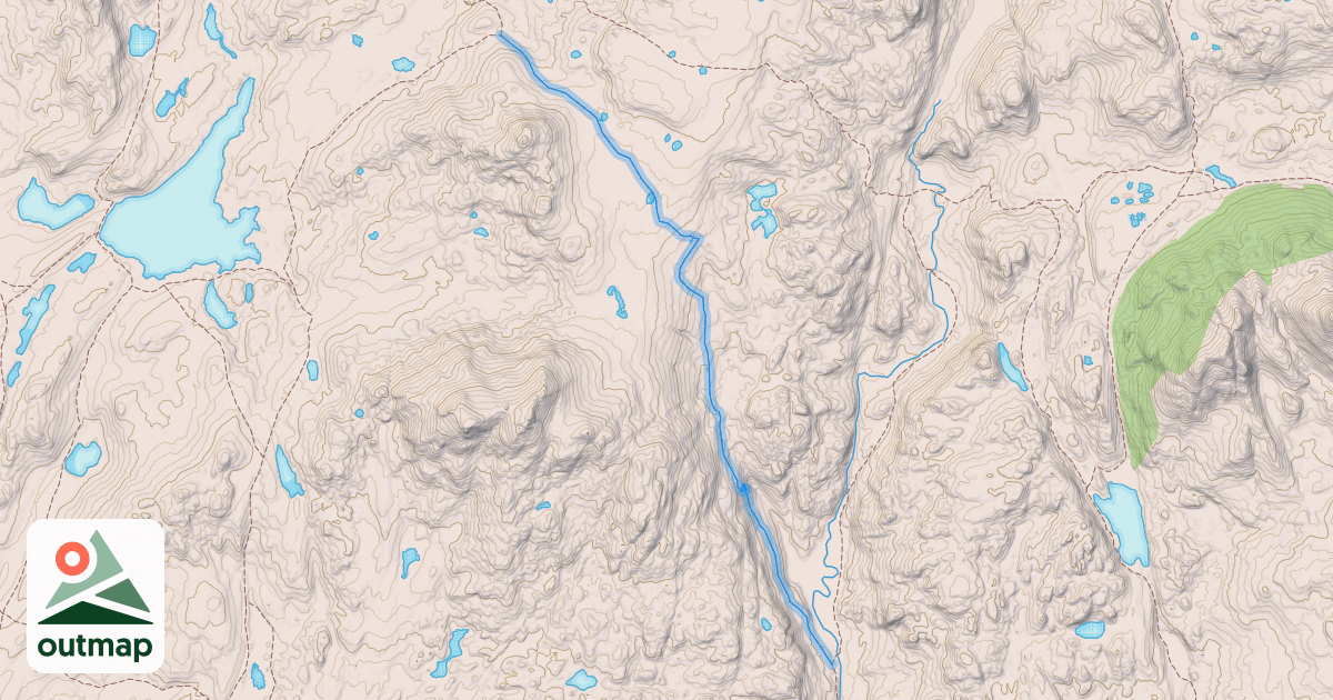 Map of Highline Trail