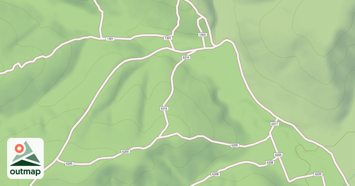 Map of USFS Motor Vehicle Use Map Trails 19033