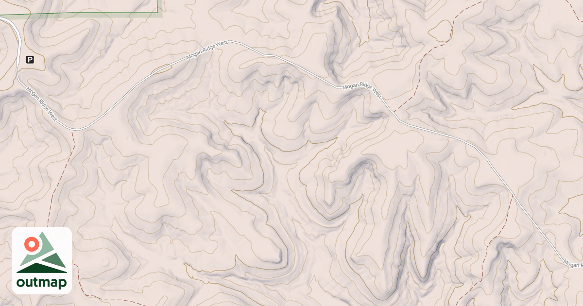Map of MOGAN RIDGE