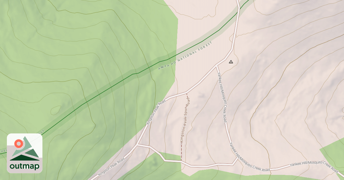 Map of KINGSTON PEAK