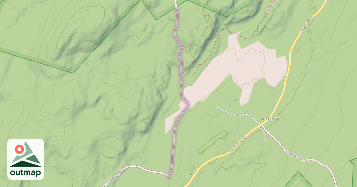 Map of Bearfort Waters-Clinton Trail