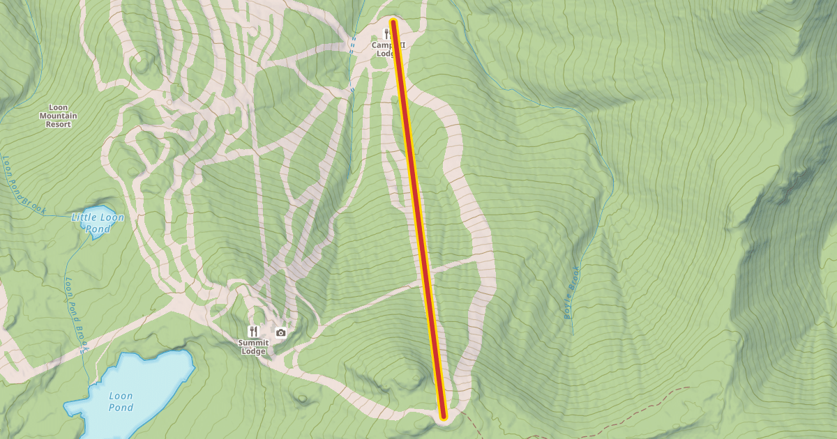 Map preview of North Peak Express Quad
