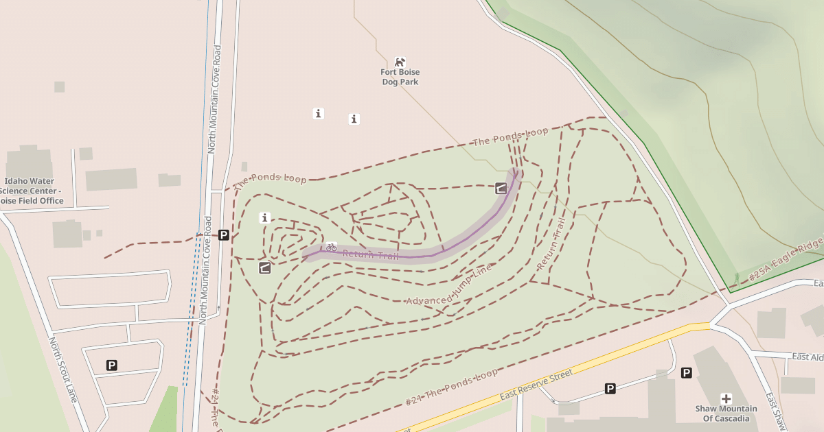Map preview of Return Trail