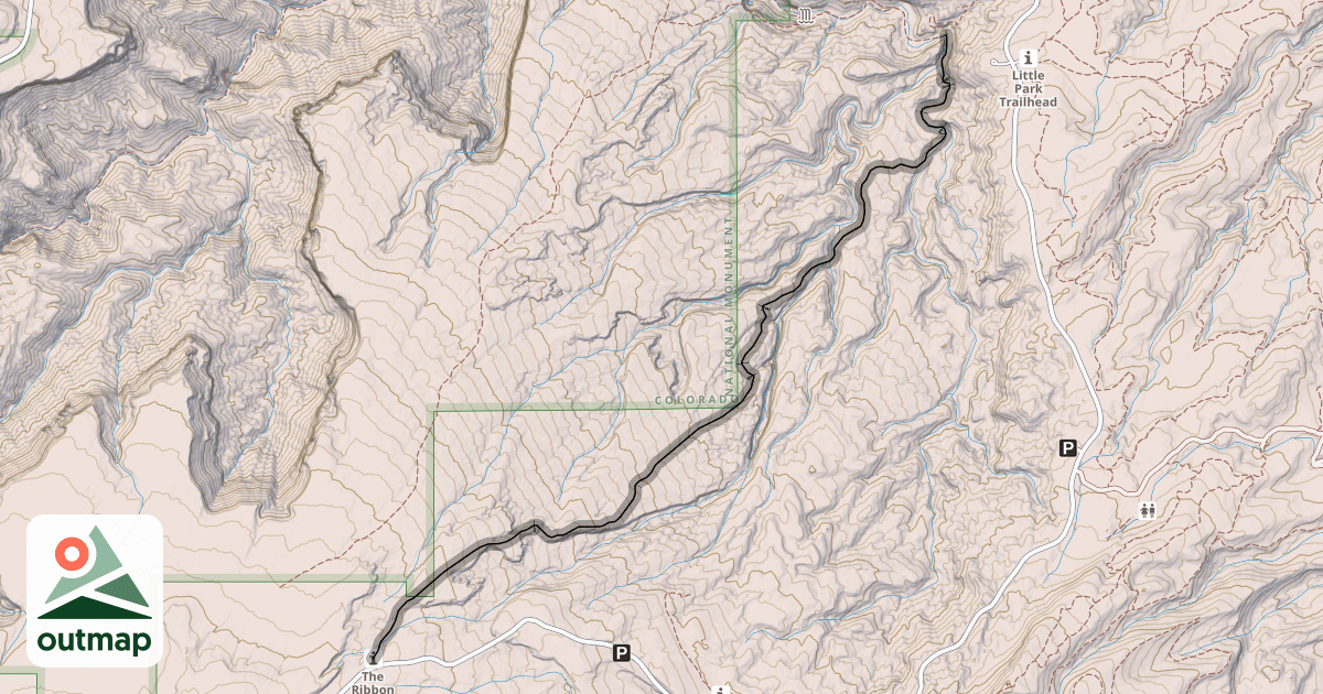 Map of The Ribbon Trail