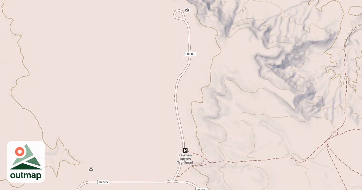 Map of ROAD 685.1A  OVERLOOK