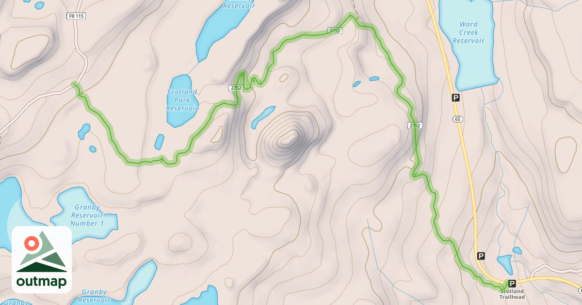 Map of Scotland Trail
