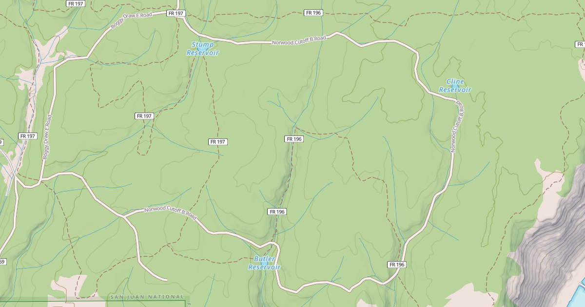 Map preview of NORWOOD CUTOFF B