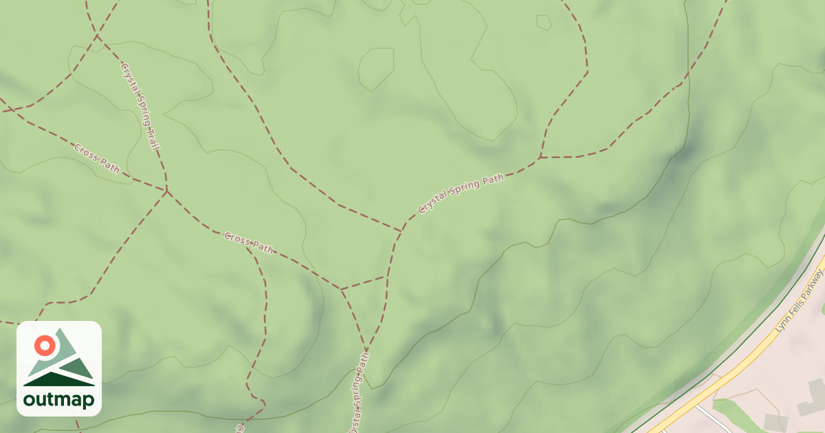 Map of Crystal Spring Path