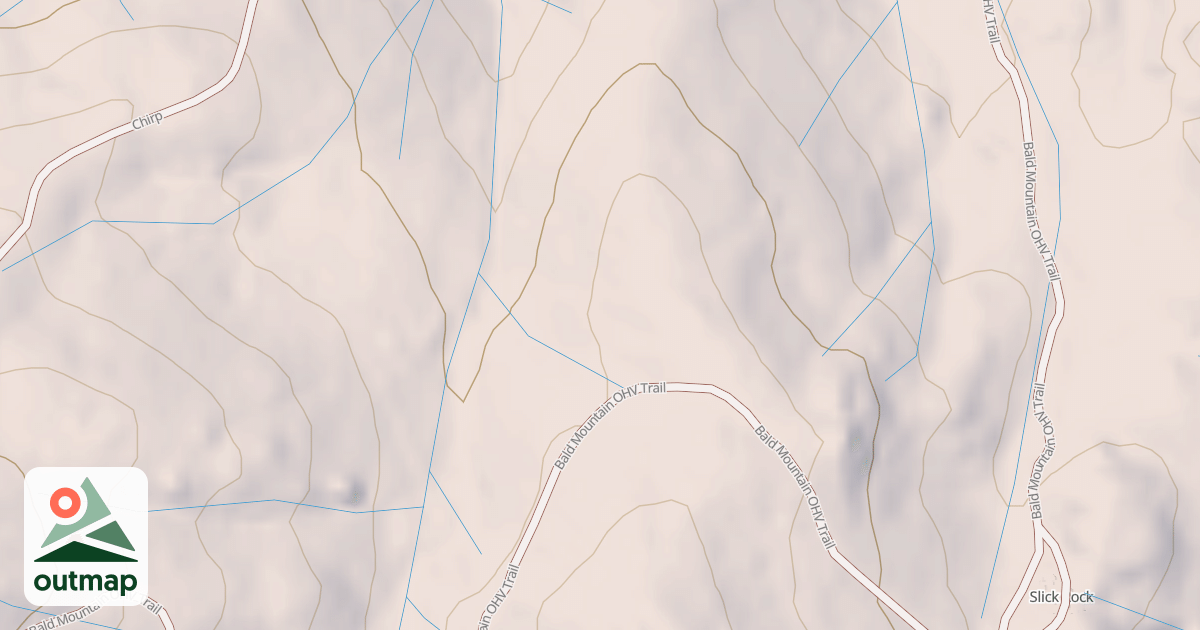 Map of Bald Mountain T8