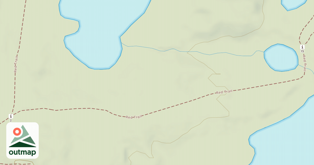 Map of Bald Mountain Rec. Area - Red Trail