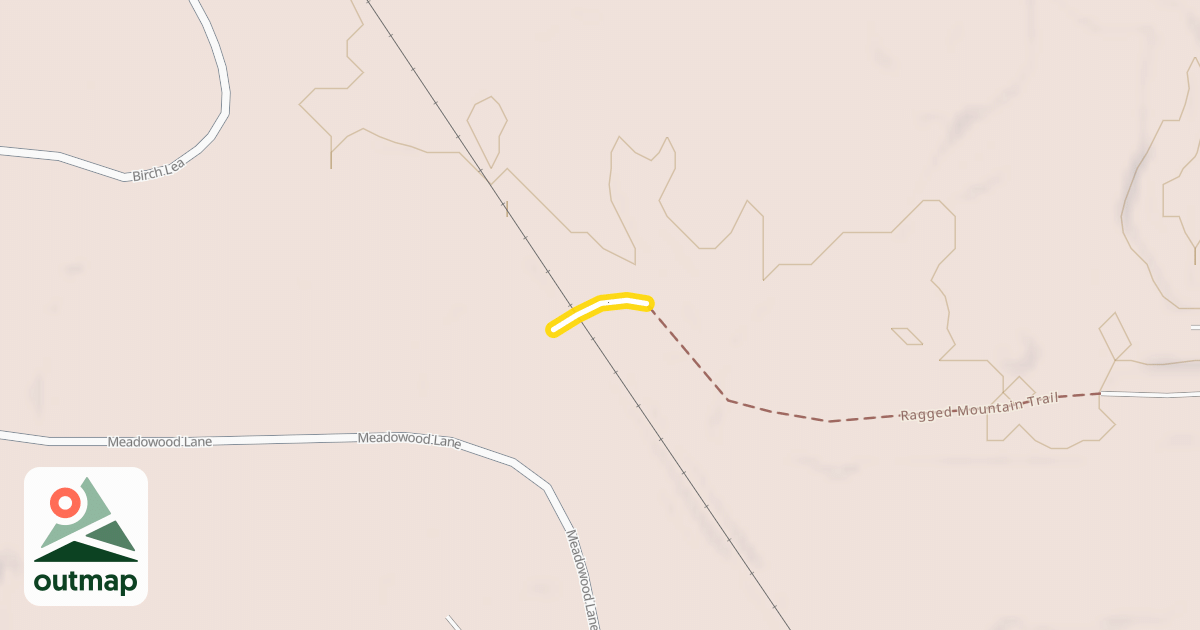Map of Ragged Mountain Trail