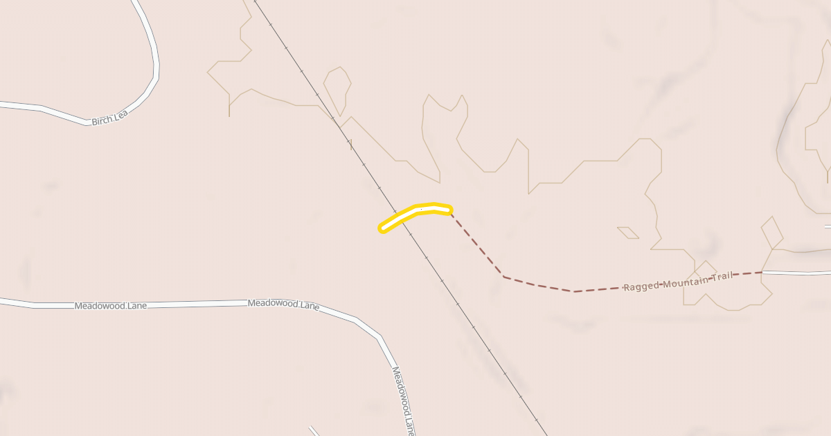 Map preview of Ragged Mountain Trail