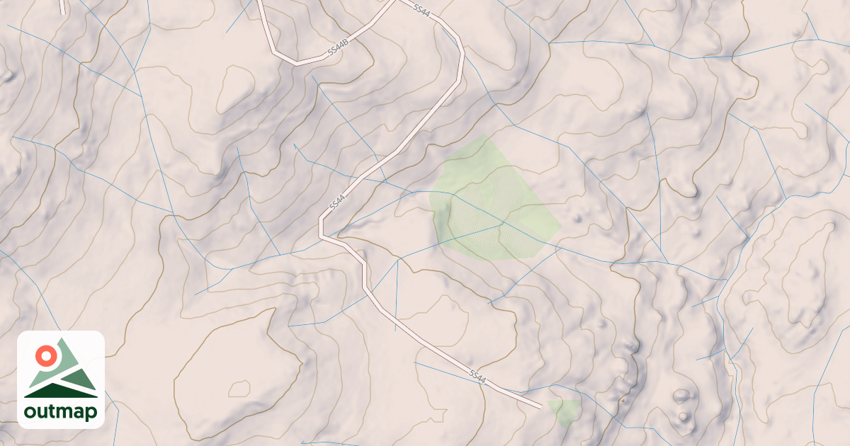 Map of CLEAR CUT B SPUR
