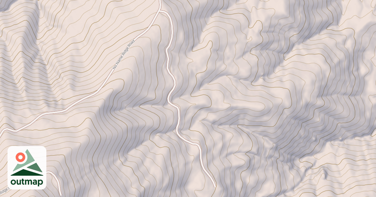 Map of NO NAME RIDGE SPUR B