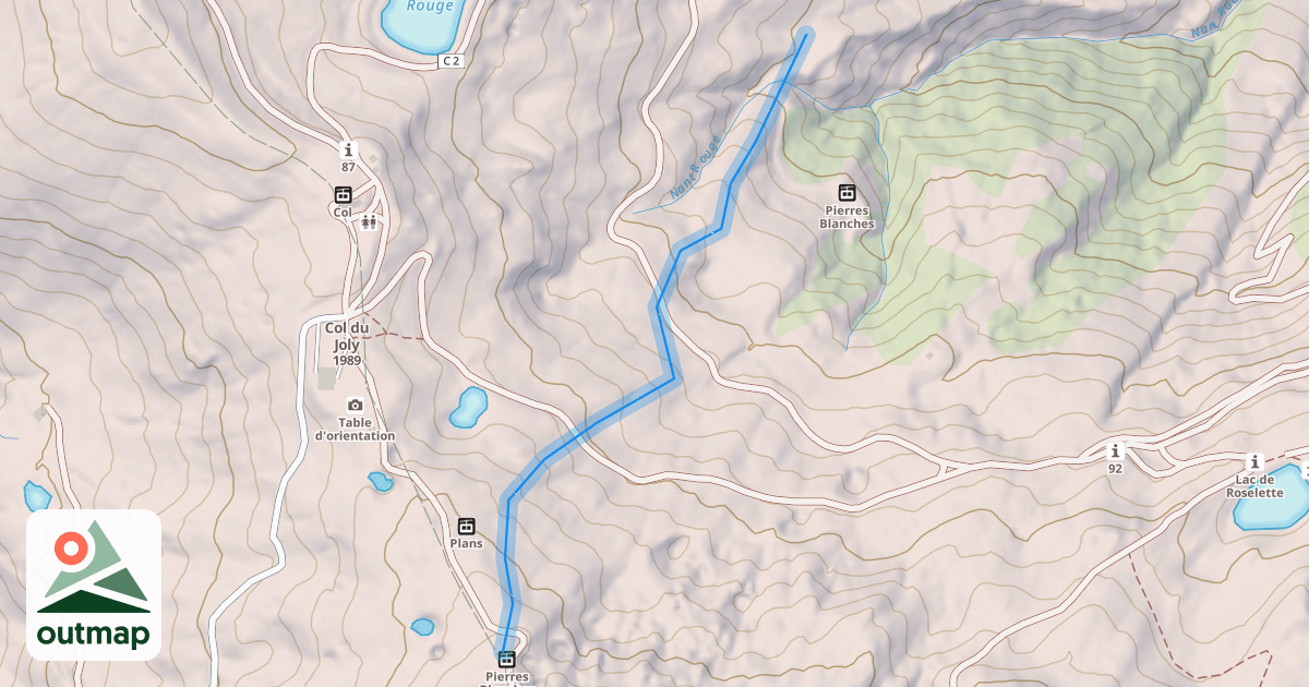 Map of Chamois