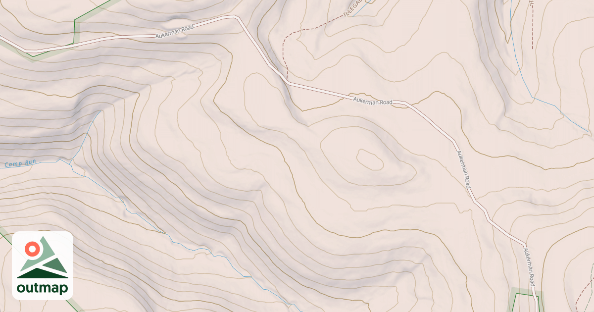 Map of Laurel Highlands Snowmobile Trail (Northern)