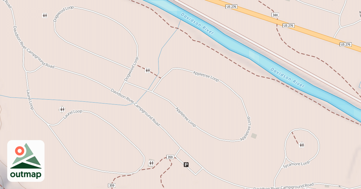 Map of APPLE TREE LOOP