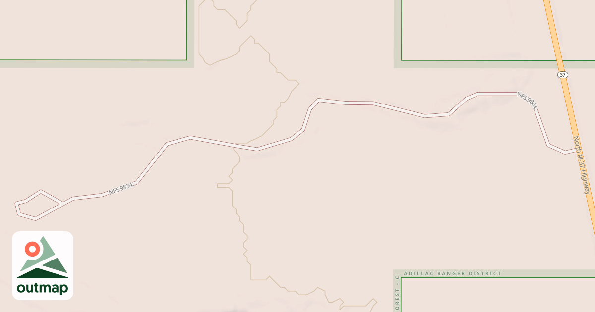Map of 9834