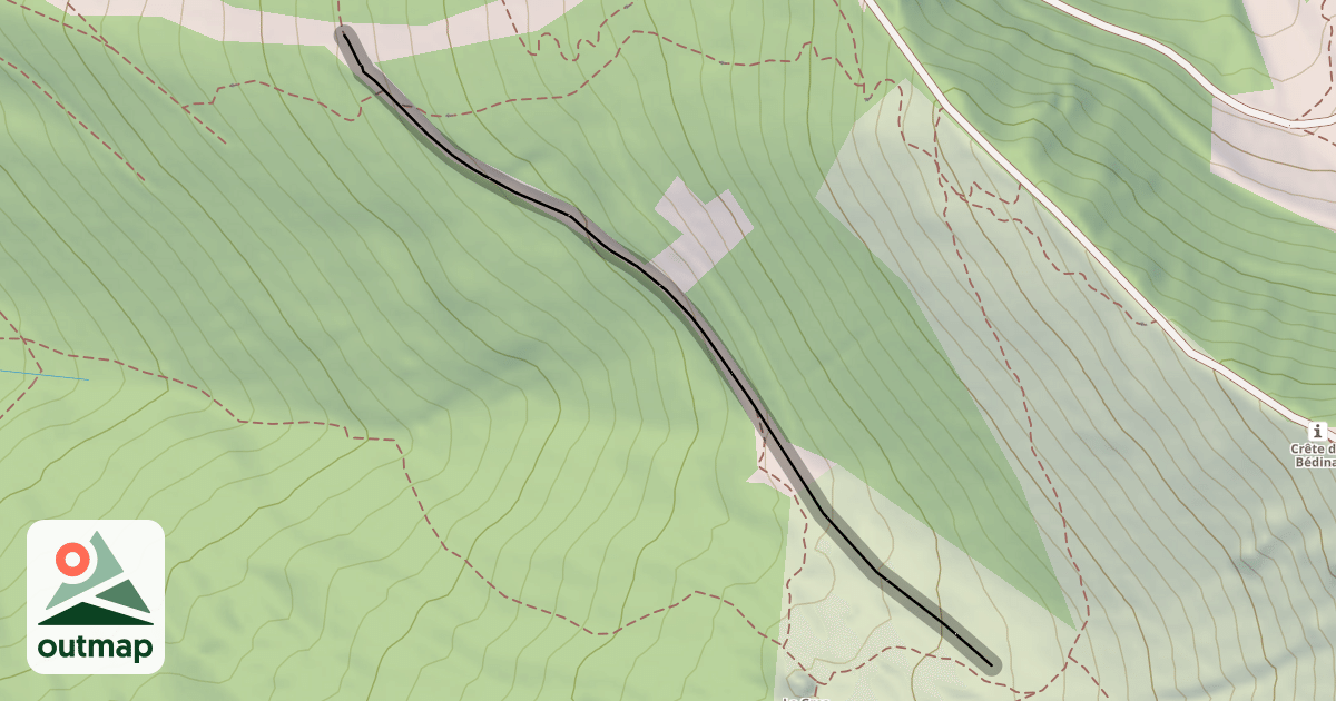Map of Combe de Bédina