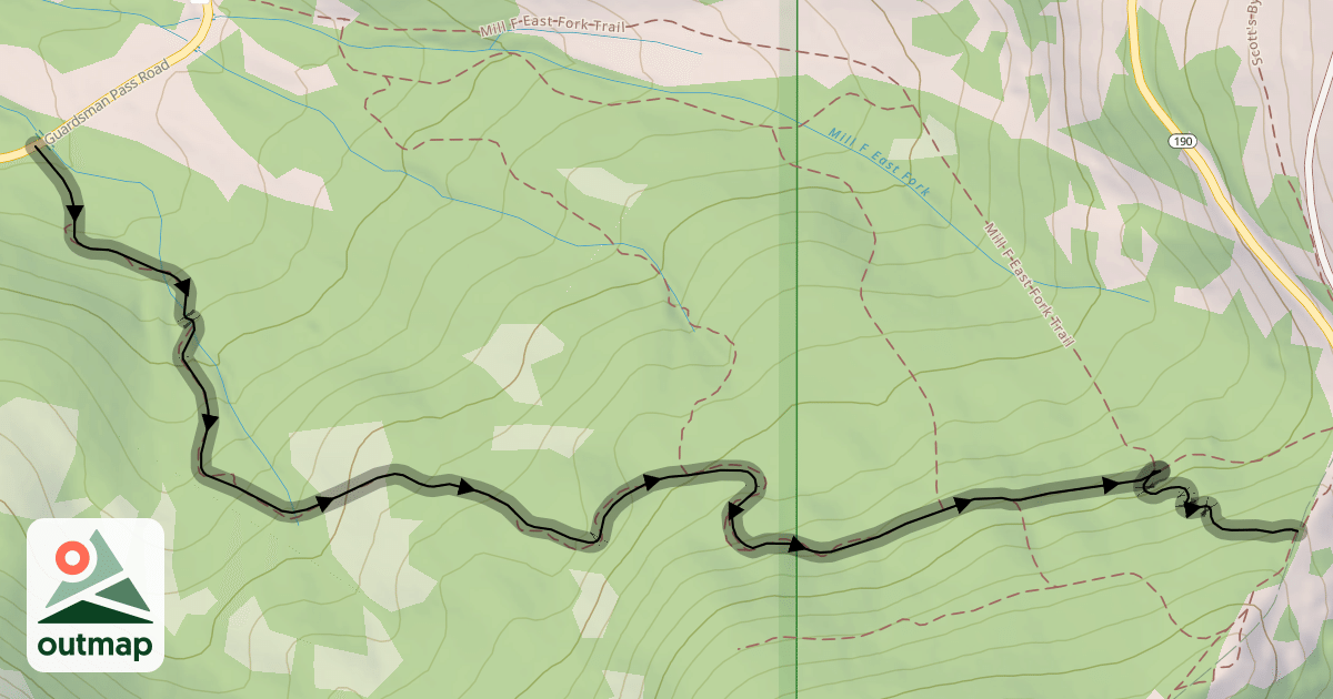 Map of Rogue Rider Trail
