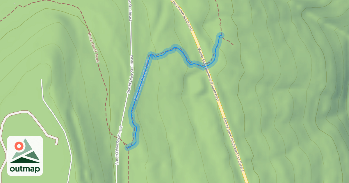 Map of Discovery North Trail