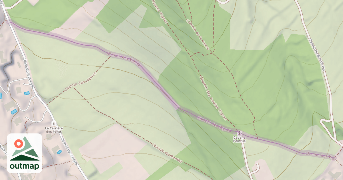 Map of Chemin des Vignes