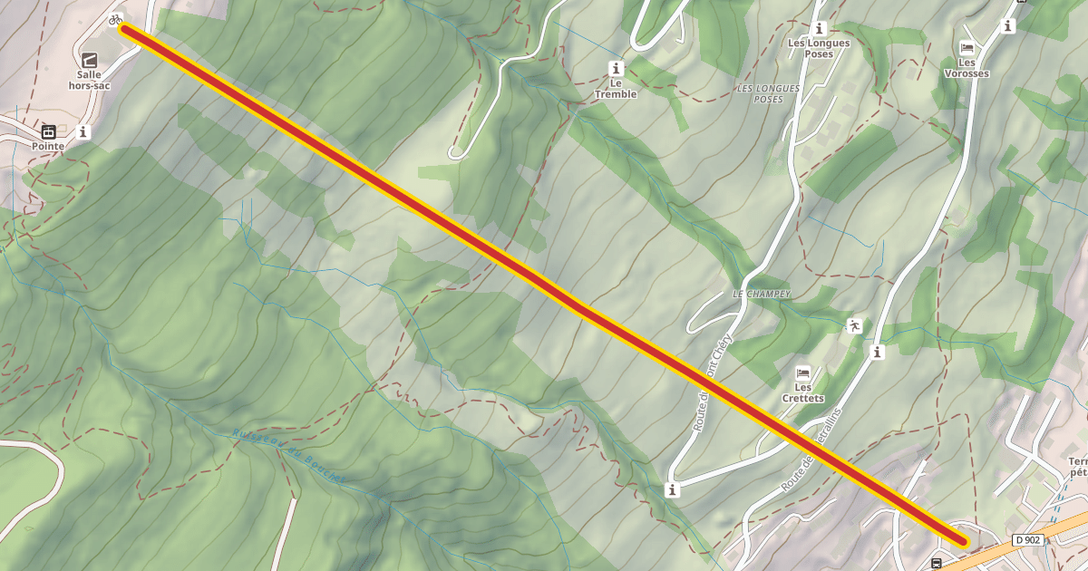Map preview of Mont Chéry