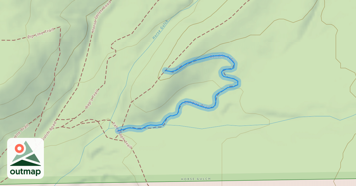 Map of Bandito Trail