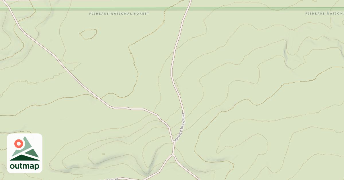 Map of ANTELOPE SPRING