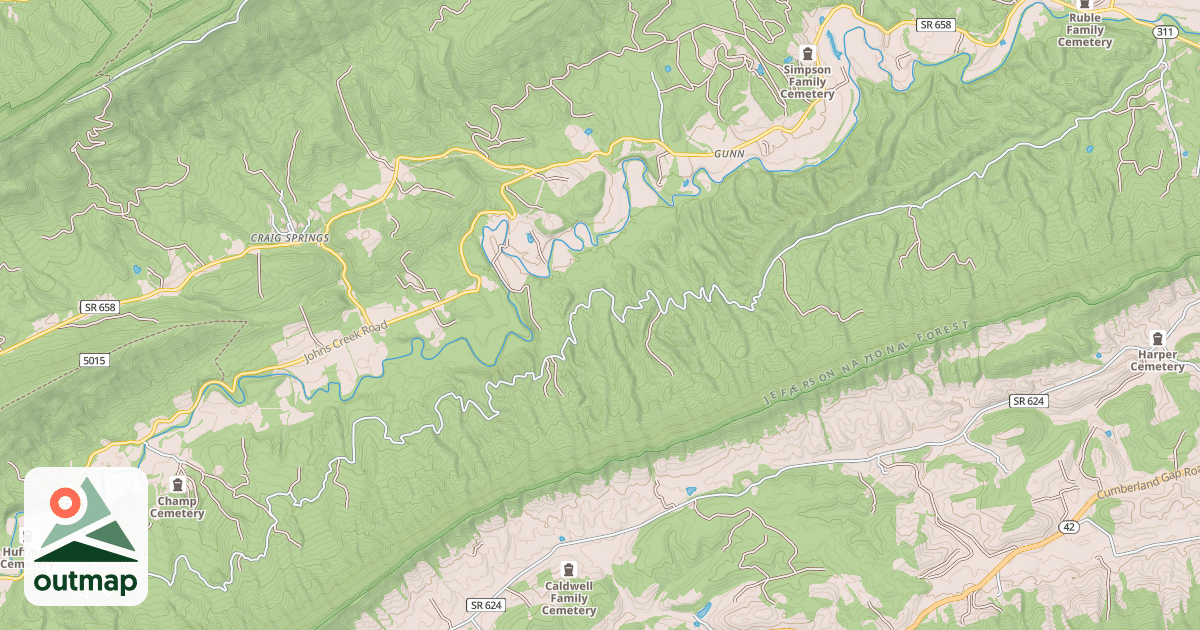 Map of TUB RUN