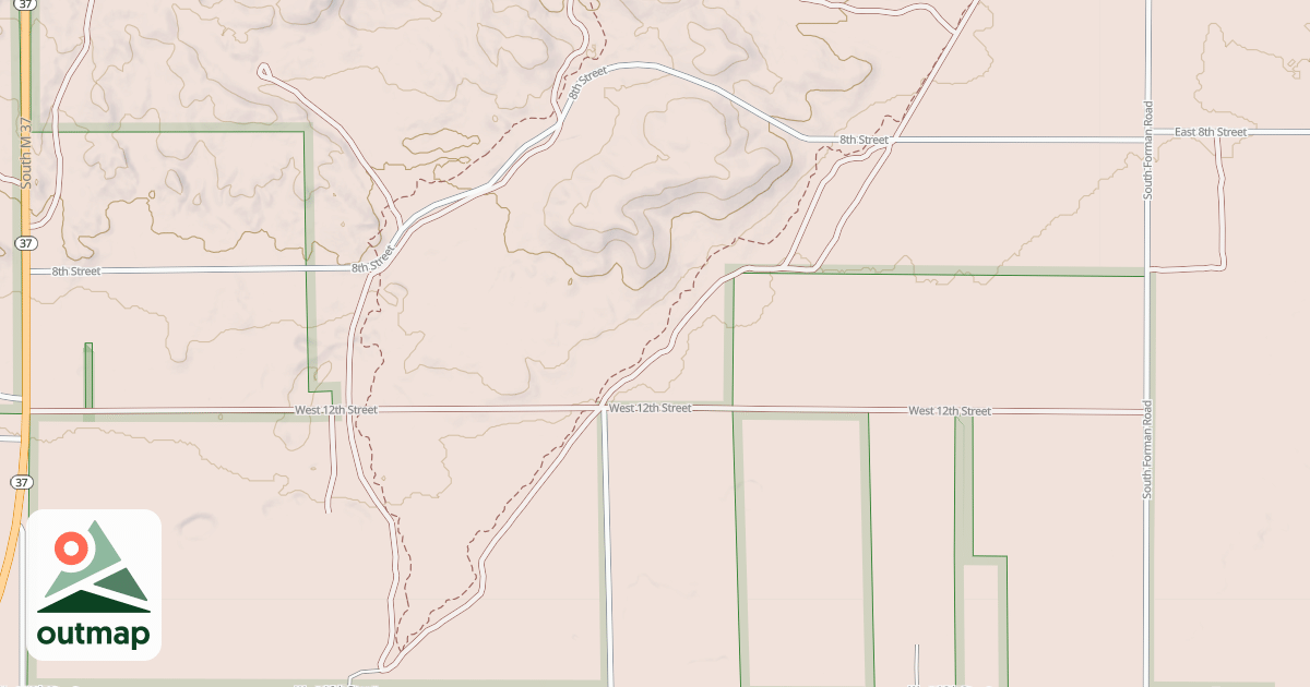 Map of Little Manistee Motorcycle Trail