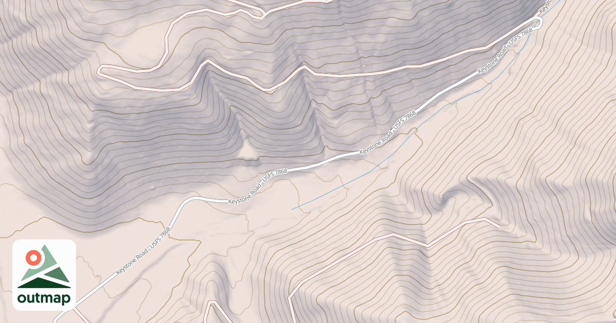 Map of KEYSTONE CREEK
