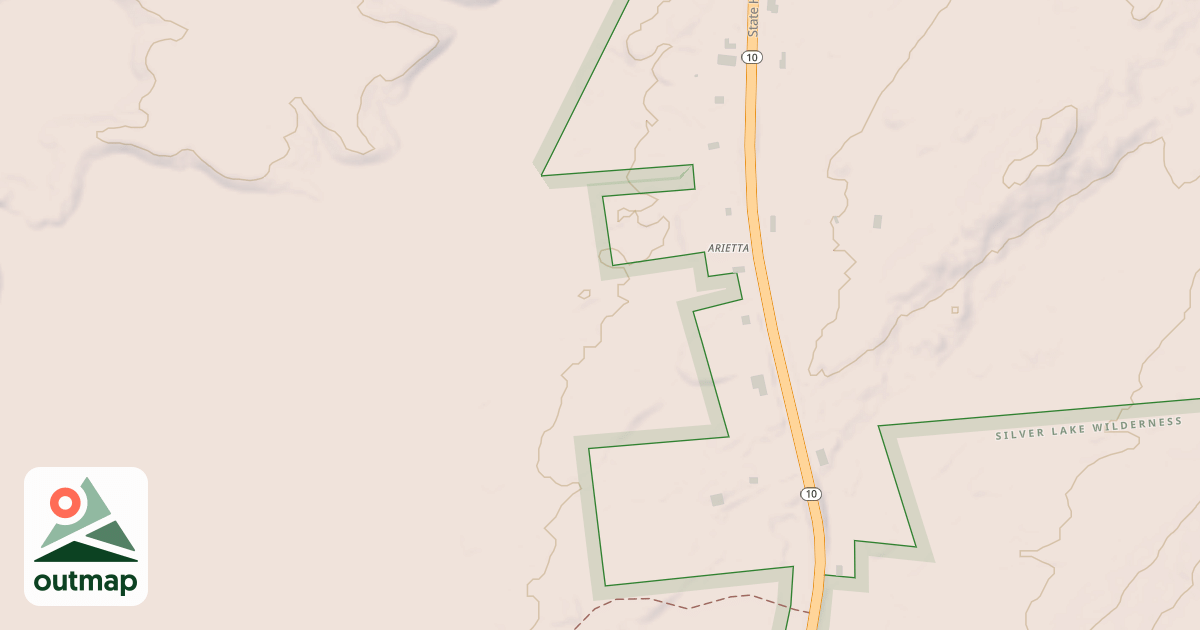 Map of Arietta Inn Trail