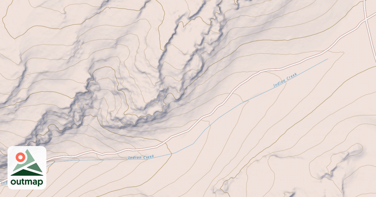 Map of INDIAN CREEK
