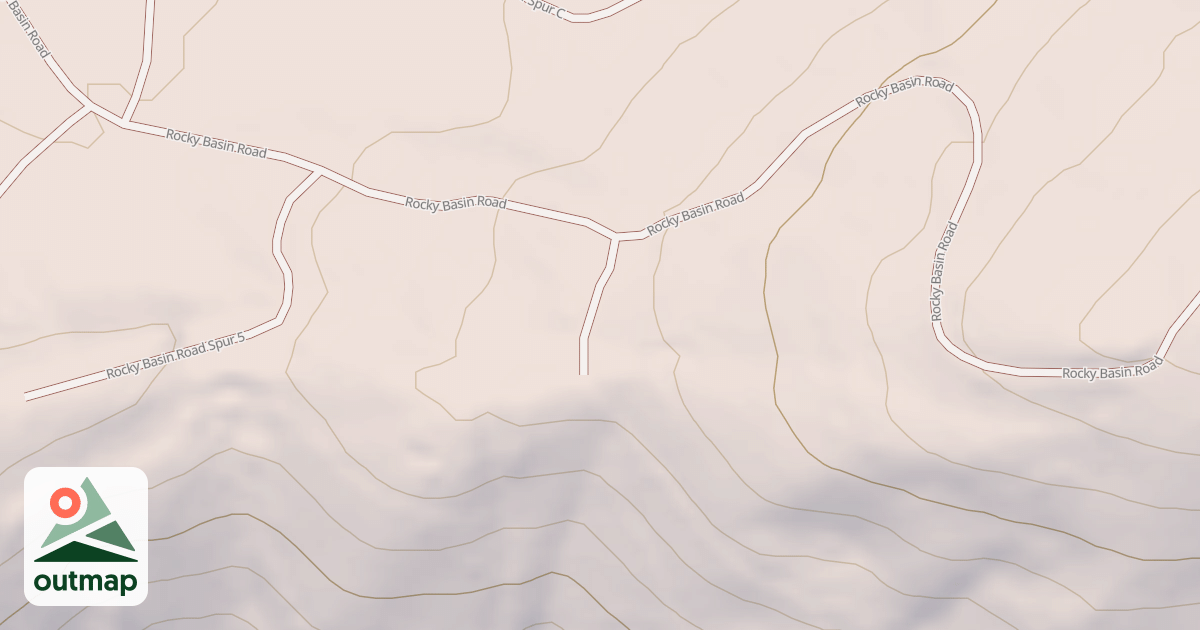 Map of ROCKY BASIN B SPUR