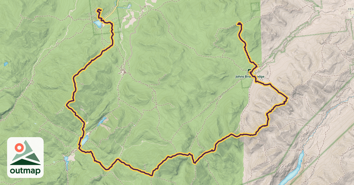 Map of Bob Marshall Traverse