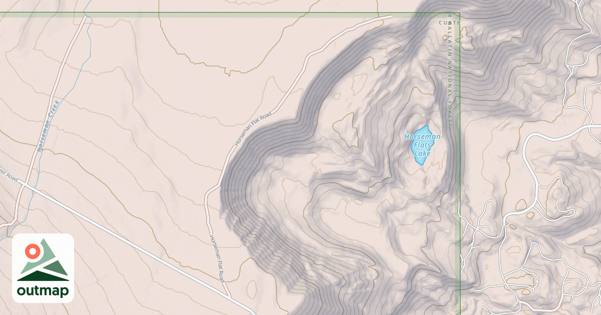 Map of HORSEMAN FLAT
