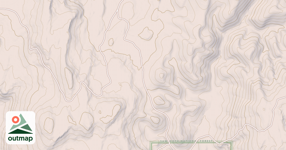 Map of S FORK SHOSHONE