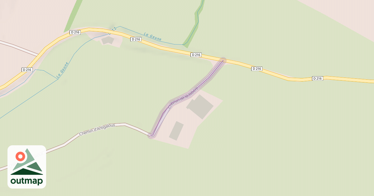 Map of Chemin de la Ribère