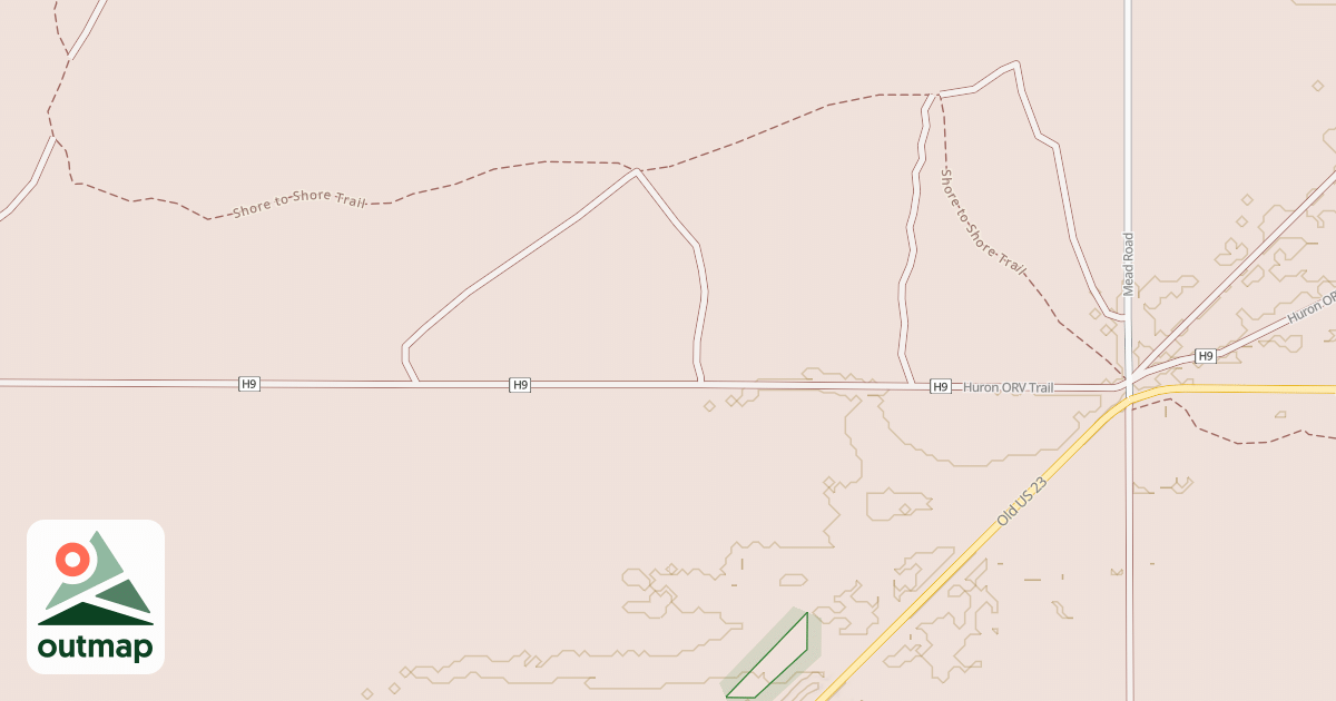 Map of Huron Orv, Smt/huron Orv Trail