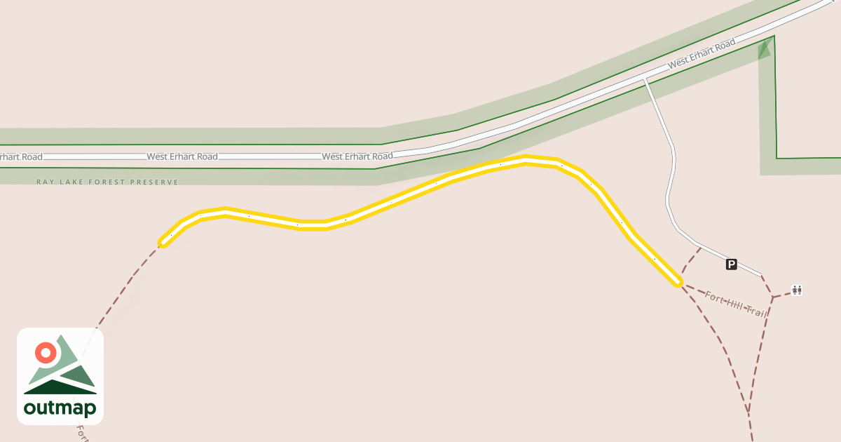 Map of Fort Hill Trail