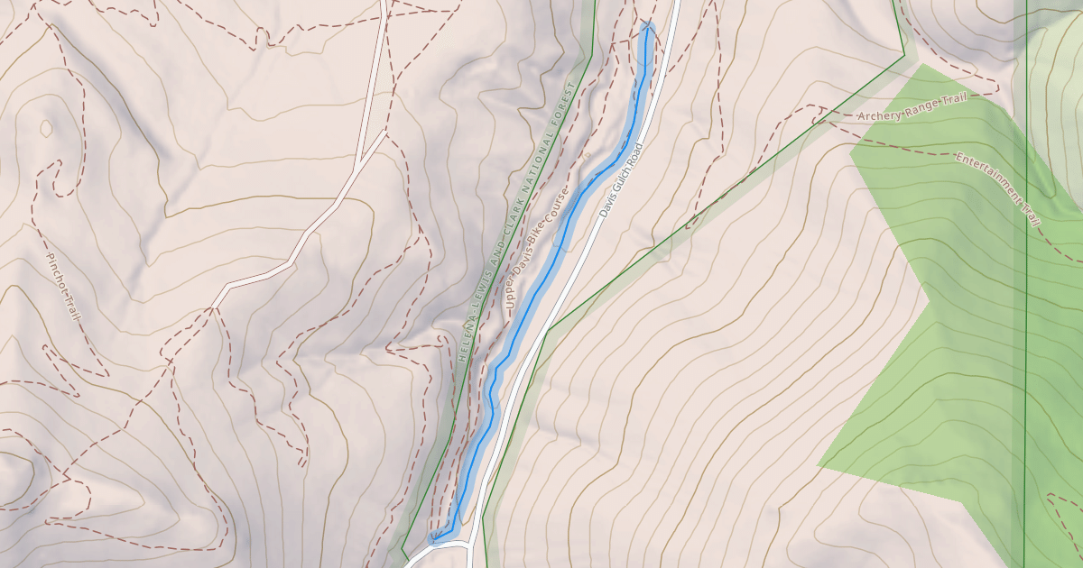 Map preview of Upper DeFord Trail