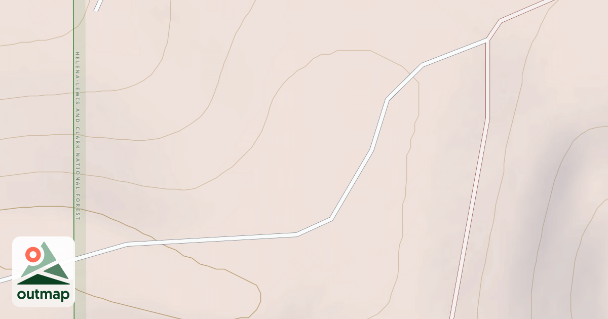 Map of COXCOMBE CONNECTION SPUR