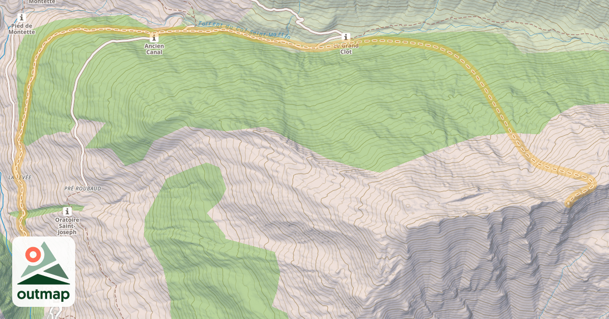 Map of Crête de Gardiole — Le Roux