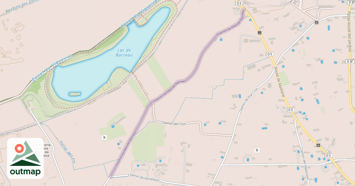 Map of Chemin du Mas de Barreau
