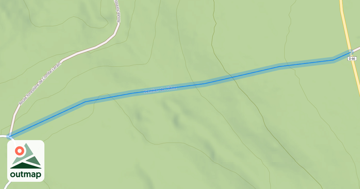 Map of Sentier de l’Âne