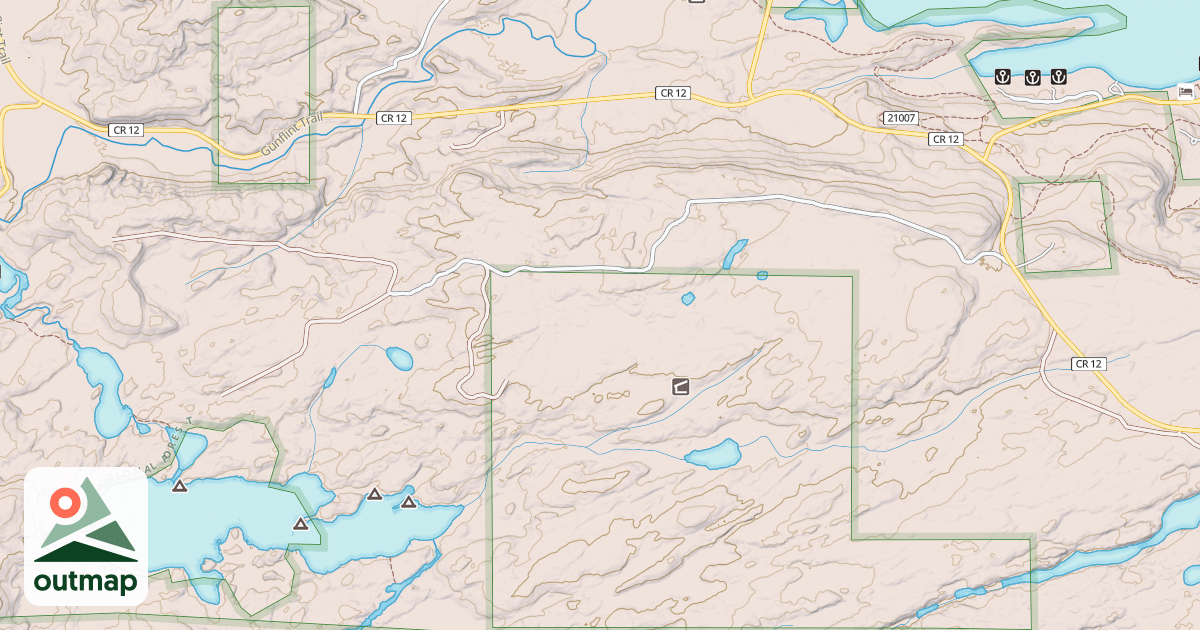 Map of GUNFLINT SNOWMOBILE